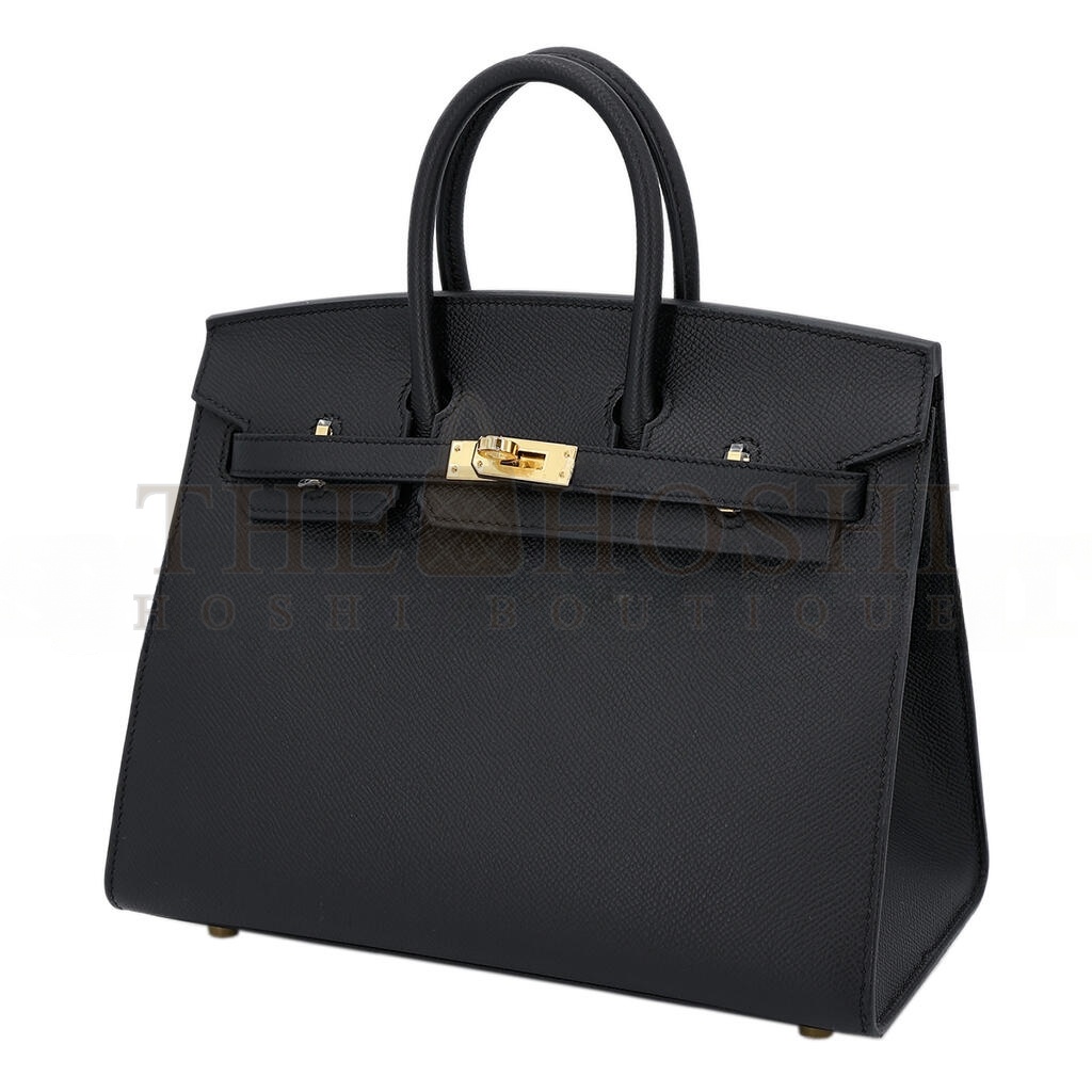 H**me5 BIRKIN 40 89 NOIR BLACK EPSOM LEATHER GOLD BUCKLE BAG 454077 (40*30*21cm) Master Quality